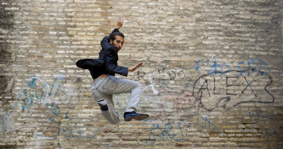 El bailaor Israel Galván, fotografiado en el barrio de La Macarena de Sevilla.