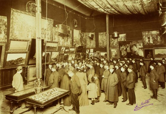 Inauguració de la Sala Parés el 1909.