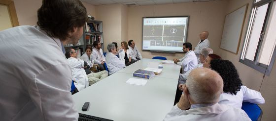 Reunión de la unidad de nefrología de Granada.