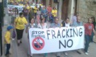 Protesta contra el fracking en Sant Mateu