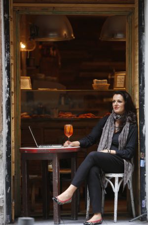 Morena Morante en el restaurante Aiò.