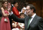 Rajoy y Mas, por separado en la boda del hijo de Lara en Barcelona