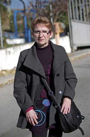 Milagros Morago Casero, trabajadora de la lavandería.