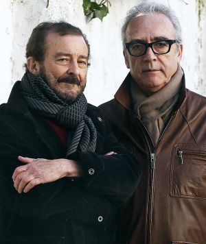 El actor Juan Diego y el escritor Juan José Millás.