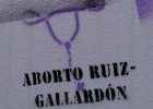 Pintadas contra la ley del aborto en la casa de Gallardón en Nerja
