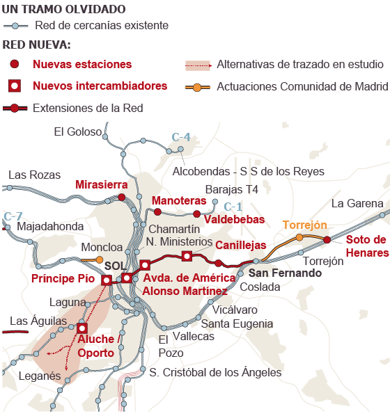 El túnel de Cercanías anunciado para 2015 aún está en proyecto