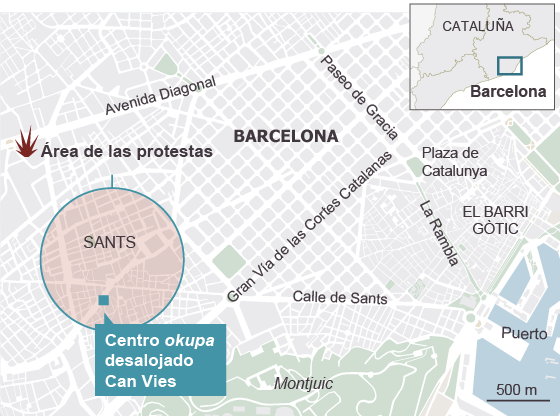 Trias negocia para evitar que Sants se convierta en un ‘Gamonal’