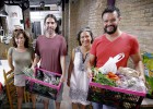 Verdura limpia en la ciudad