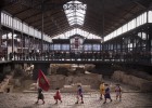 Un belén y el Barça, en el Born Un belén y el Barça, en el Born