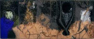 Obra 'La Pava', pintada per Josep Guinovart el 1989 i que pertany al fons de Ventura Garcés.