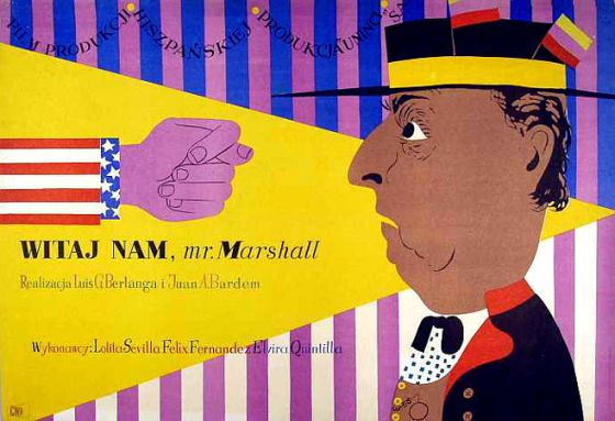 Cartel polaco de la película 'Bienvenido mr. Marshall'.