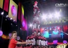 La Colla Vella dels Xiquets de Valls triomfa a la televisió xinesa