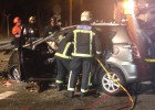 Mueren tres personas en un choque frontal en la M-607