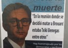 Colocan carteles contra Txiki Benegas en Andoain Colocan carteles contra Txiki Benegas en Andoain