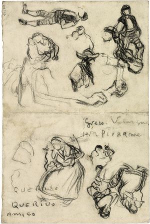 Dibuix de Picasso en el qual es pot llegir:
