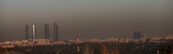 Vista de la contaminación en Madrid