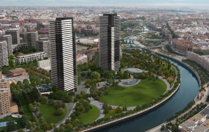 Proyección de la zona del Calderón, que incluye dos rascacielos de 36 pisos. Proyección de la zona del Calderón, que incluye dos rascacielos de 36 pisos.