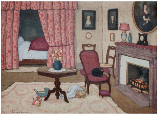 'Interior vermell', pintada el 1913 per Pere Torné Esquius, que es podrà veure al MNAC en l'exposició que prepara el museu sobre aquest pintor.