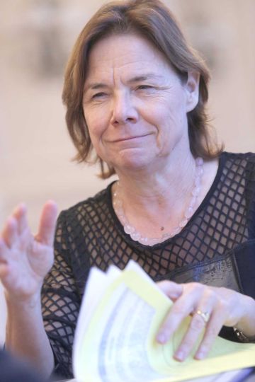Martine Reicherts, durante la entrevista. Martine Reicherts, durante la entrevista.