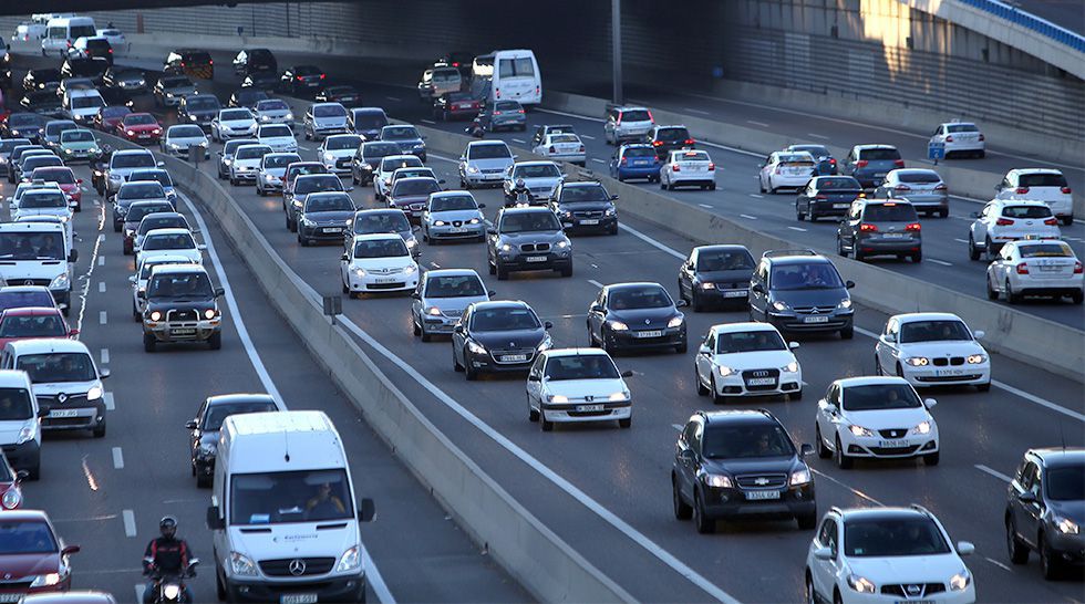 Vías de acceso a la capital y en la M-30 a 70 kilómetros por hora.