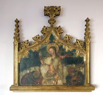 'La resurrecció', taula del segle XV atribuïda a Pere Garcia de Benavarri que va comprar Lleida però que va acabar al Museu d'Osca.