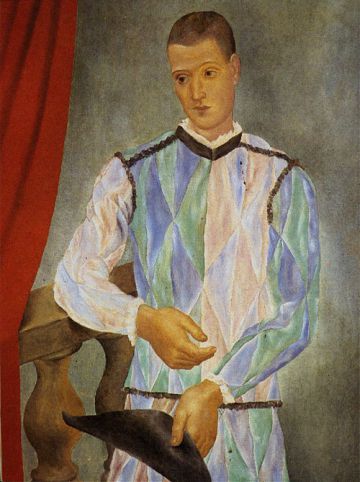 El 'Arlequín', pintado por Picasso en 1917.