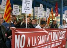 Seguimiento parcial de la huelga de médicos en el hospital de Palamós