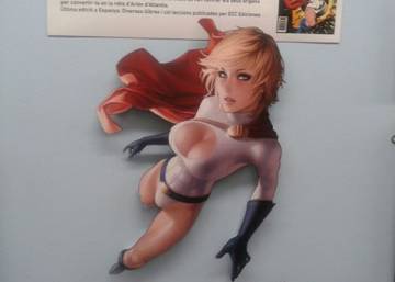 Una de las superheroínas del Salón del Cómic.