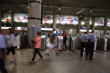 Estación de Atocha durante los paros del pasado viernes.