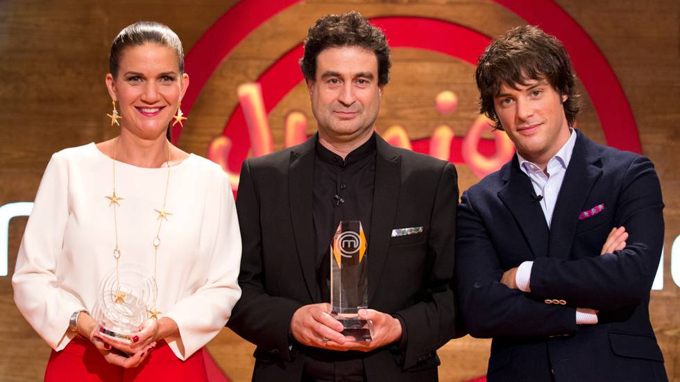 Samantha Vallejo-Nájera, Pepe Rodríguez y Jordi Cruz, jurado de Master Chef.