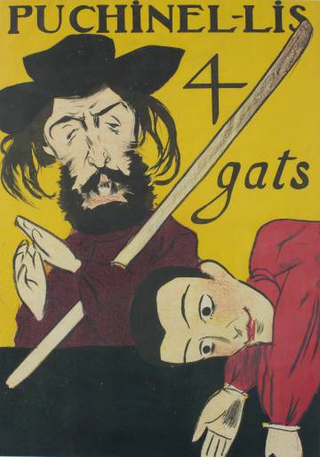'Puchinel·lis. Quatre gats', de Ramon Casas (1899).