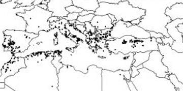 Distribución geográfica de la garrapata Hyalomma en la cuenca del Mediterráneo, según el informe de Sanidad de 2011.