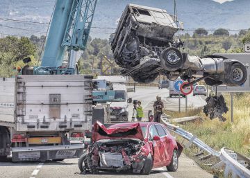 Un menor mort i cinc persones ferides en un accident