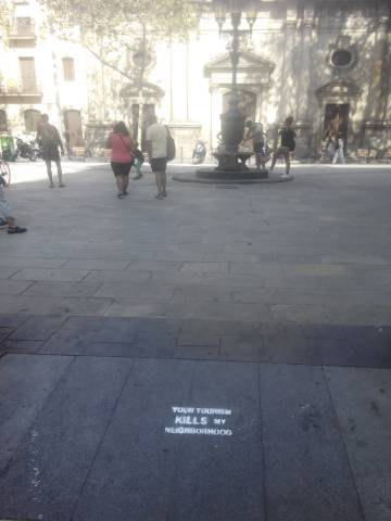 Una de les pintades originals: