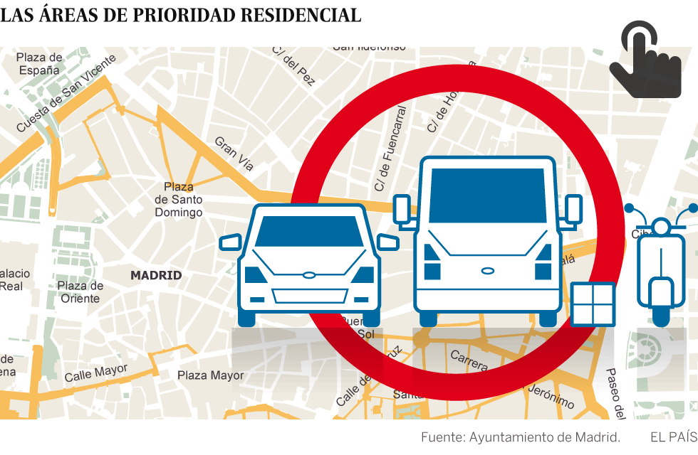 Carmena propone cerrar el centro de Madrid a los coches de los no residentes Carmena propone cerrar el centro de Madrid a los coches de los no residentes
