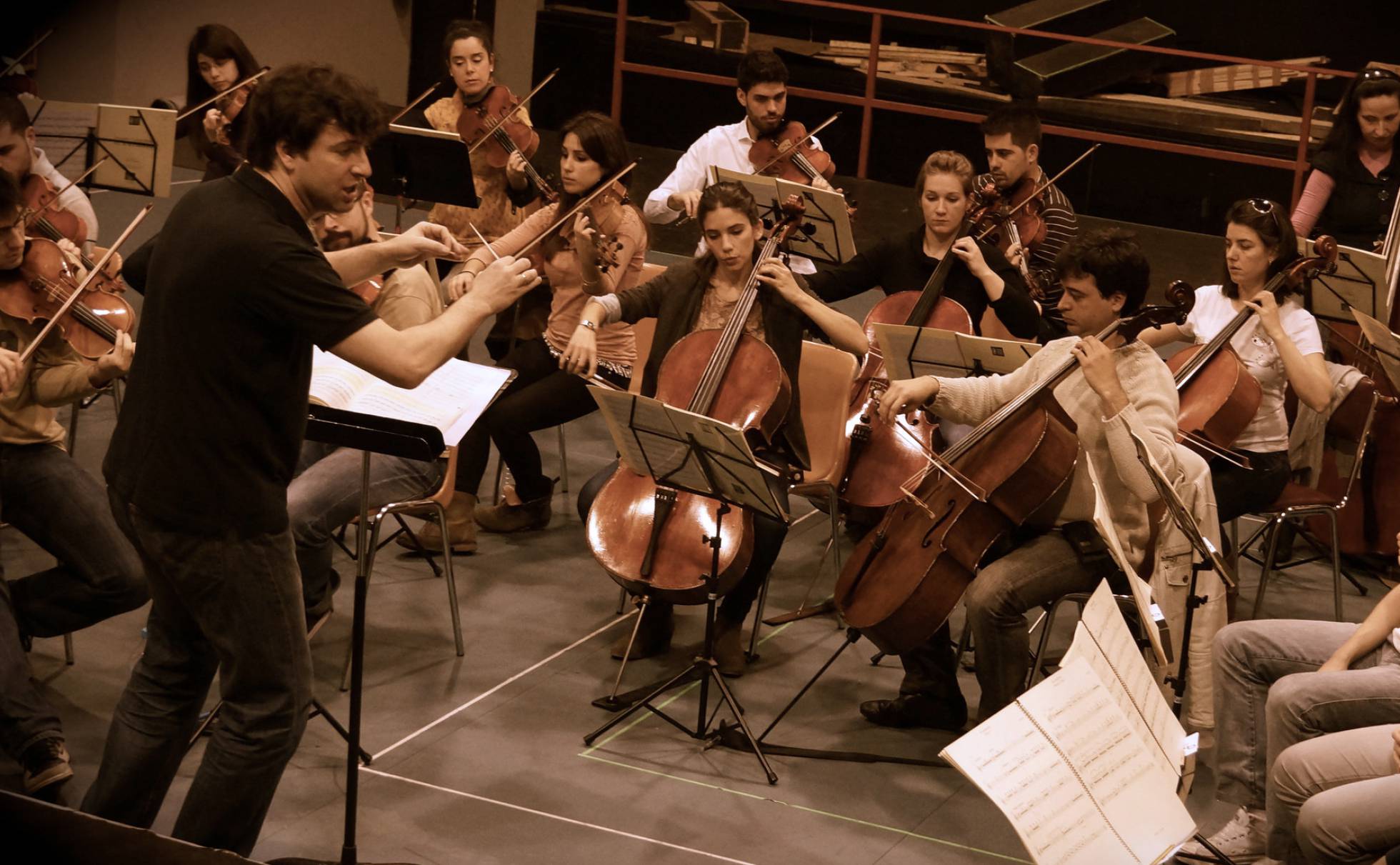 Ensayo de la Barbieri Symphony Orchestra. Ensayo de la Barbieri Symphony Orchestra.