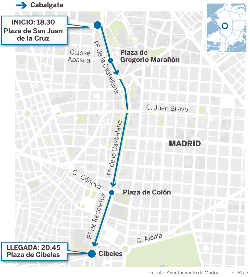 800 policías vigilarán la cabalgata de los Reyes Magos