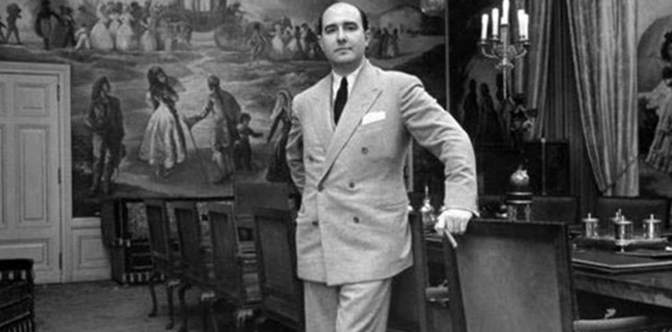 Julio Muñoz Ramonet a la seva casa del carrer Muntaner.