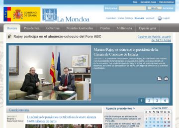 ¿Se discrimina el euskera o el catalán en la web de Moncloa?