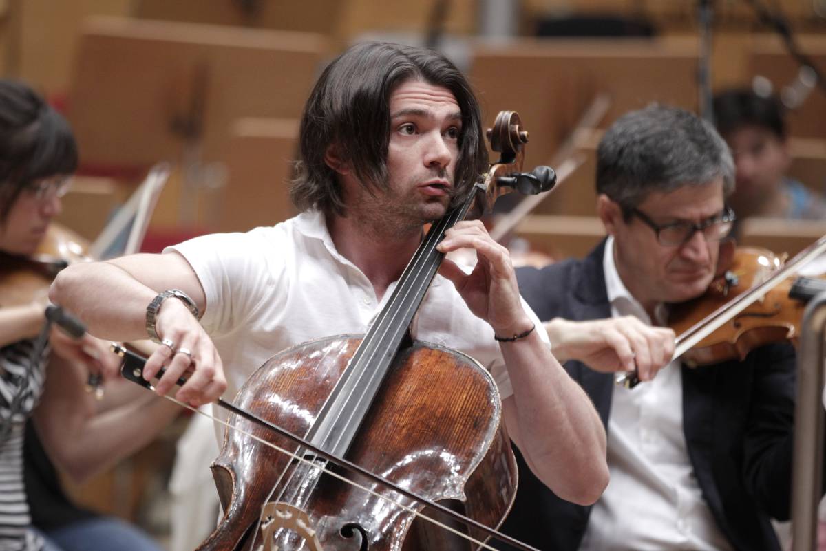 El músico Gautier Capuçon, durante un concierto.