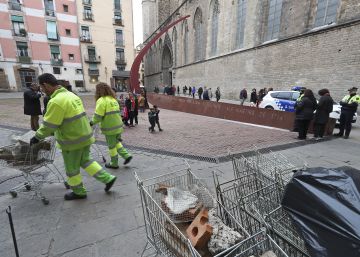 Indignación independentista por una instalación en el Fossar