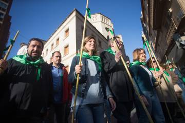 El presidente Ximo Puig, con la alcaldesa Empar Marco y el presidente de la Diputación, Javier Moliner.
