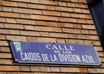 Un juzgado anula el cambio de nombre de la calle ‘Caídos de la división azul’
