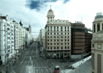 Un Madrid vacío e insólito Un Madrid vacío e insólito
