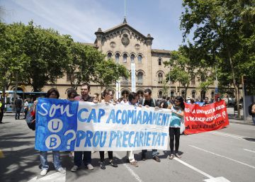 Protesta de los profesores asociados de la UB por sus condiciones laborales Protesta de los profesores asociados de la UB por sus condiciones laborales