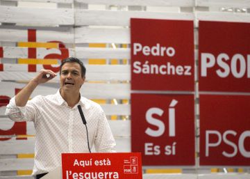 Sánchez tanca la seva campanya catalana davant d’unes mil persones