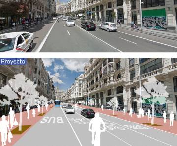 Así será la reforma prevista para la Gran Vía.