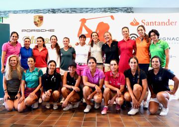 El flotador del golf femenino