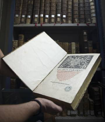 Ejemplar del libro de las Siete Partidas, de Alfonso X el Sabio.