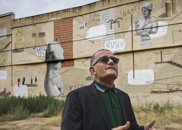 Un graffiti irónico para el solar maldito del IVAM
